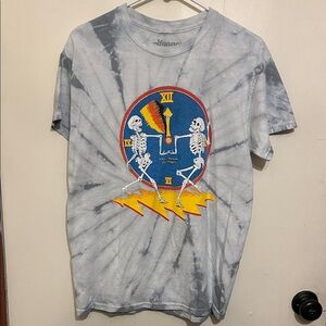 Grateful Dead Tie-Dye Skeleton Graphic T-Shirt